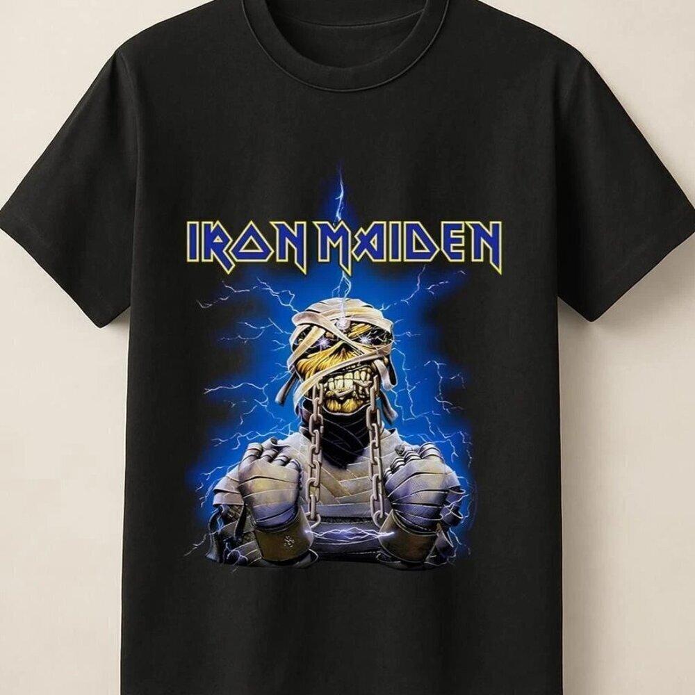 Iron Maiden Electric Mummy Band Tee For Rock Fans Unisex T Shirt